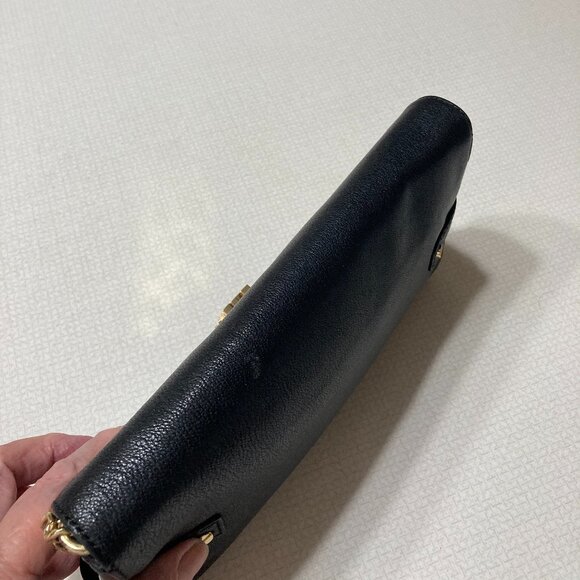 Like New Michael Michael Kors Black Leather Shoulder/Clutch - Picture 4 of 10